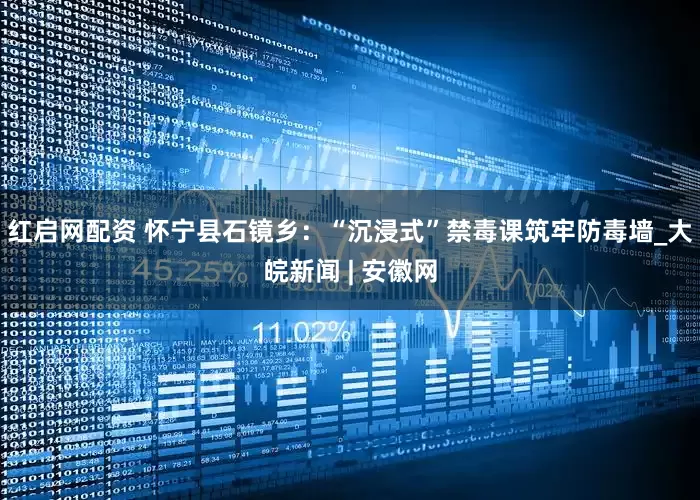 红启网配资 怀宁县石镜乡：“沉浸式”禁毒课筑牢防毒墙_大皖新闻 | 安徽网